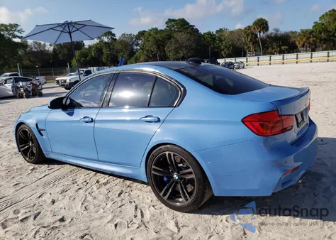 2017 BMW M3 z USA, uszkodzony, nr VIN WBS8M9C30H5G85547